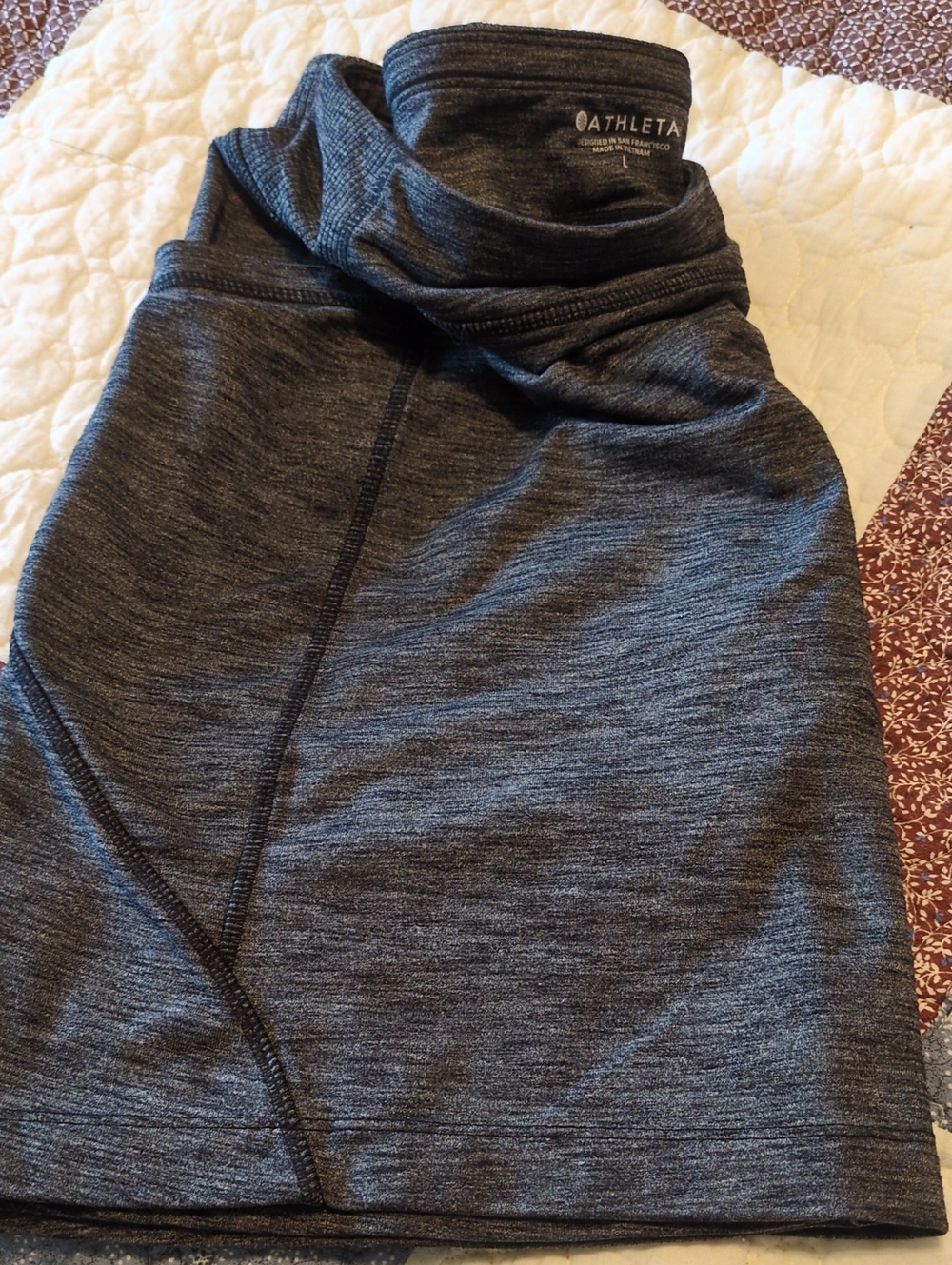 Athleta Heathered Charcoal Performance Skirt